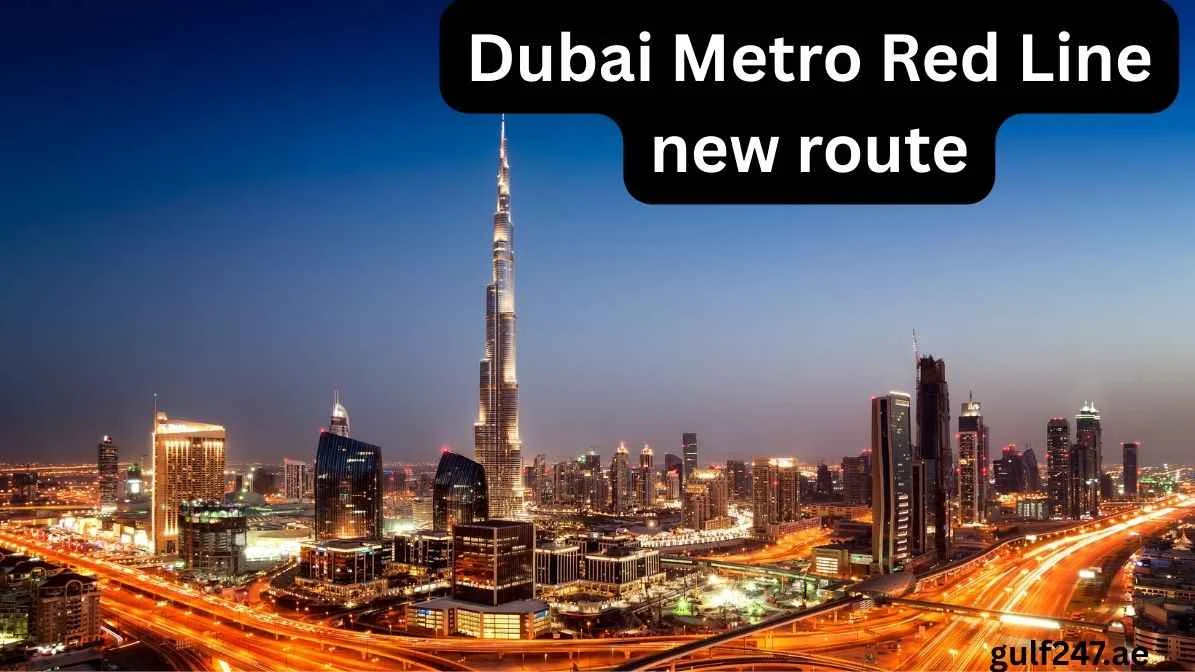 dubai metro red line new route